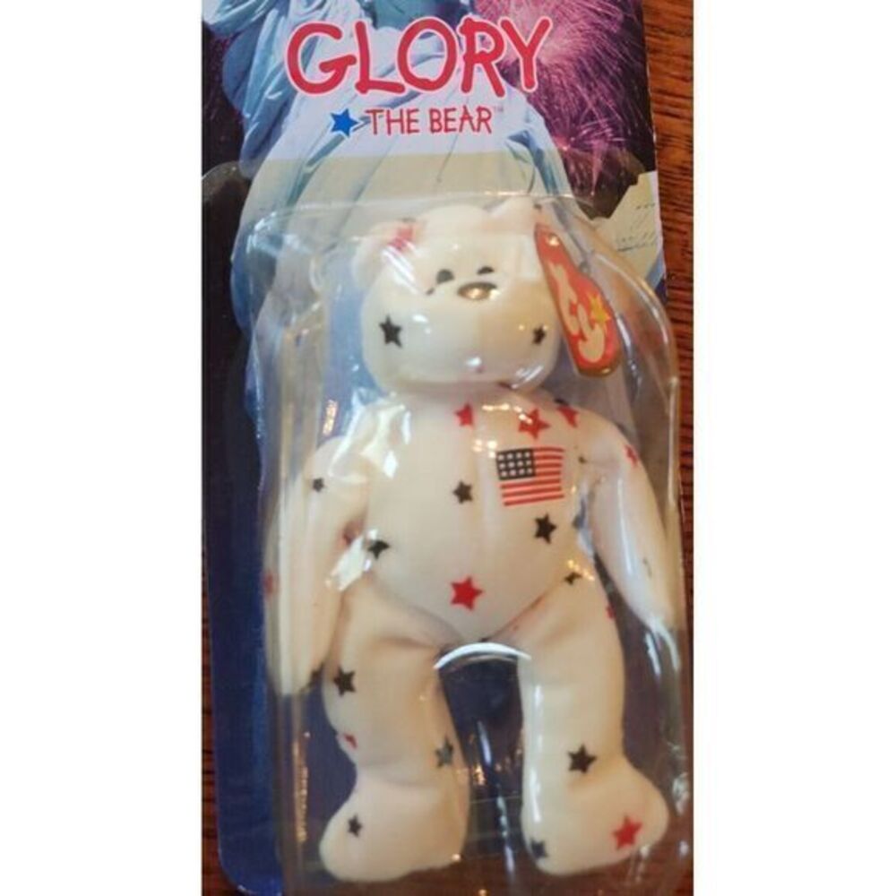 RARE Ty Beanie Babies Glory the Bear Plush Toy‎ rare @ tag Errors